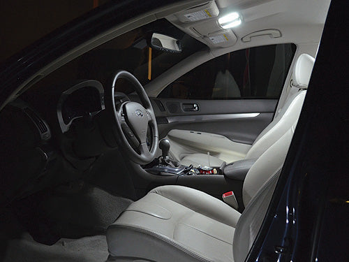 2008-2015 Infiniti G37 Coupe White LED Interior Lights Kit
