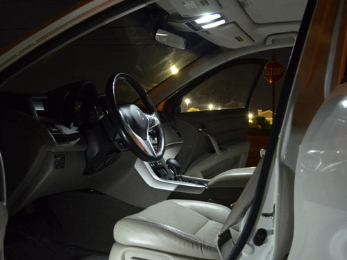 White LED Interior and License Plate Lights Package For 2007-2012 RDX