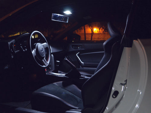 White LED Interior, Dome, Door, Trunk And License Plate Lights Package for 86, BRZ & FR-S (6 pc kit)