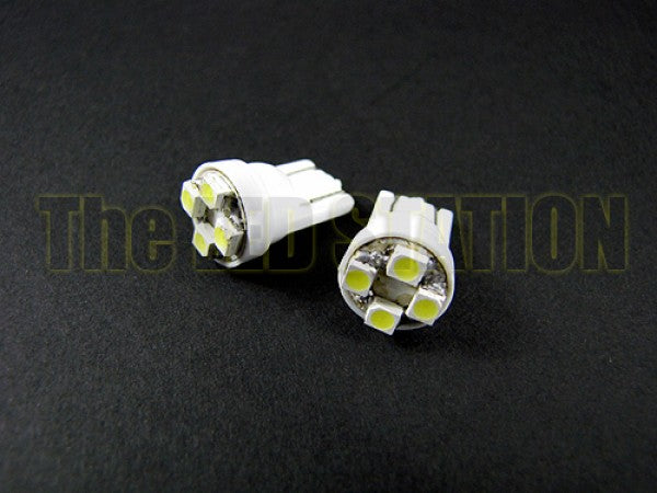 White 4-LED SMD License Plate Lights Honda Civic 92-95