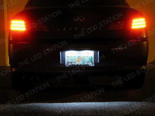 White 4-SMD LED License Plate Lights Honda Prelude 92-96