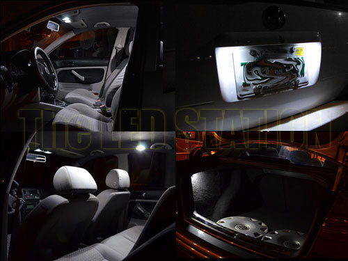White LED Interior Door, Dome, Map, Trunk And License Plate Lights Kit For VW Jetta MK4 99-05