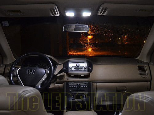 White LED Interior, Dome, Door And Trunk Lights For 03-08 Honda Pilot