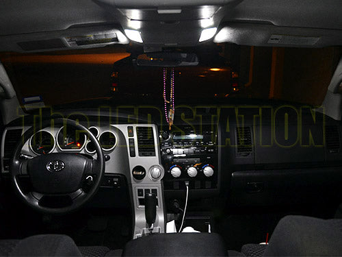 White LED Interior, Dome, Door, Cargo and License Plate Lights Kit For 07-13 Tundra