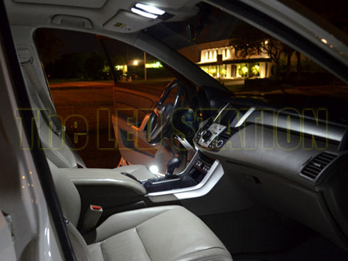 White LED Interior and License Plate Lights Package For 2007-2012 RDX