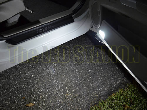 White LED Step Courtesy and Door Lights For 2007-2012 RDX