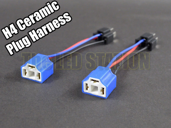 H4 9003 Ceramic Sockets Plugs Harness
