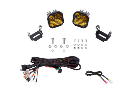 Diode Dynamics 21-22 Ford F-150 SS3 Stage Series Backlit Ditch Light Kit - Pro White Combo