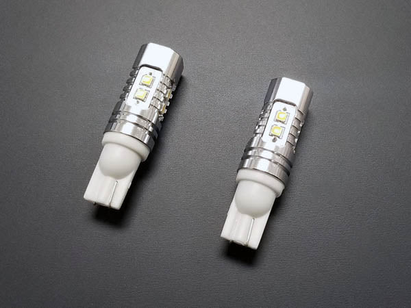 194 168 158 2825 LED SS Chip Bulbs White Pair