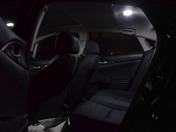 White LED Interior Light Kit (Map, Dome And Trunk) For 16-19 Civic Sedan Turbo 1.5T