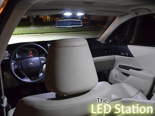 White LED Interior Map, Dome And Trunk Light Kit For 13-17 Honda Accord