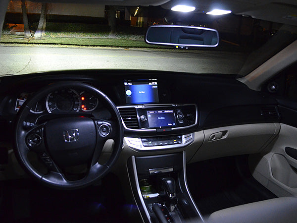 White LED Interior Map, Dome And Trunk Light Kit For 13-17 Honda Accord