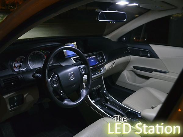 White LED Interior Map, Dome And Trunk Light Kit For 13-17 Honda Accord