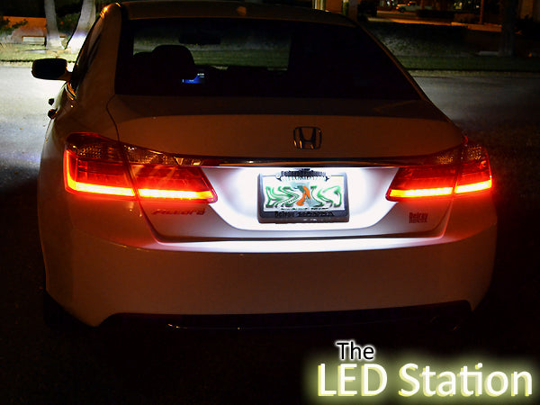 White LED Interior Dome, Map, Trunk And License Plate Lights For 13-17 Accord - 4cyl