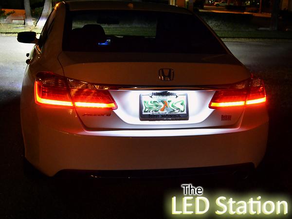 White LED Interior Interior, Door, Trunk And License Plate Lights For 2013-2017 Accord V6 Only