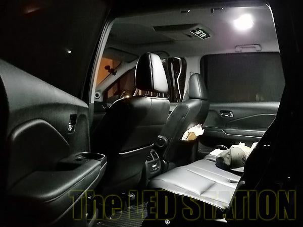 White LED Interior Map, Dome, Cargo And Reverse Lights Kit For 16-18 Honda Pilot