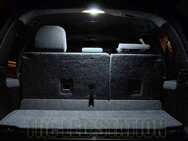 White LED Interior Mid/3rd Row Dome, Map, Door, Courtesy, Cargo And License Plate Lights Kit For 07-17 Toyota Sequoia