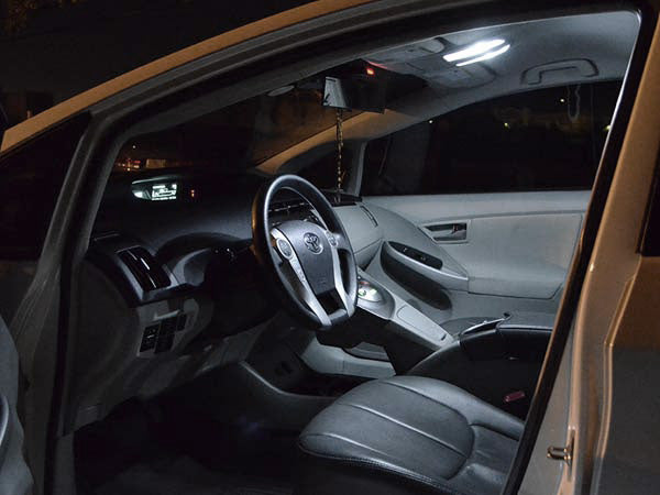 LED Interior Lights and License Plate Lights Package (8 pc kit) For 2010-2015 Toyota Prius