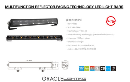 Oracle Lighting Multifunction Reflector-Facing Technology LED Light Bar - 20in