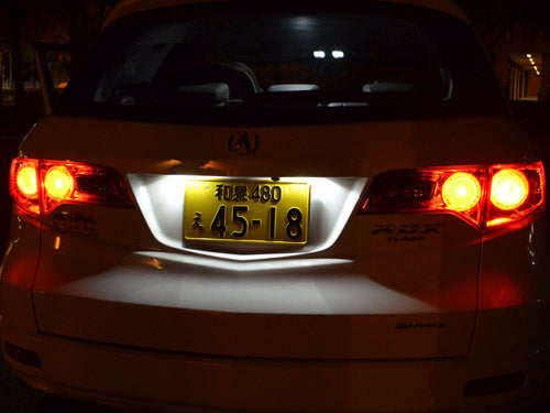 White LED License Plate Lights For 2007-2012 RDX