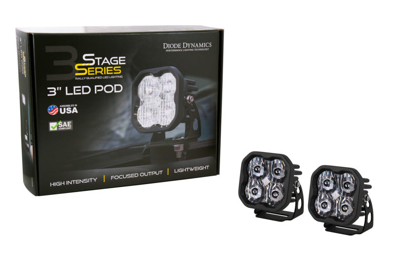 Diode Dynamics SS3 Sport WBL - White SAE Fog Standard (Pair)