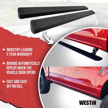 Westin 07-18 Chevrolet Silverado Pro-e Electric Running Boards - Textured Black