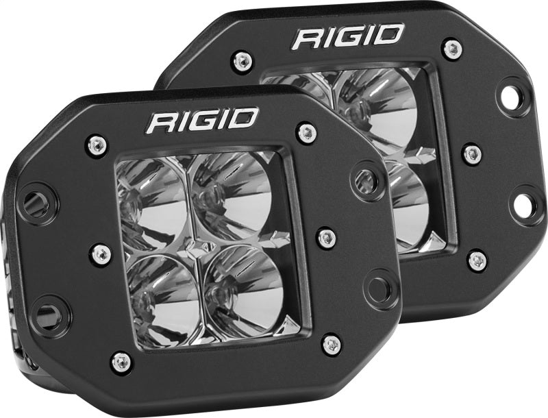 Rigid Industries Dually - Flush Mount - Flood - Set of 2