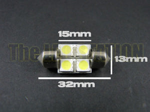 WHITE 4-LED SMD Bulb DE3175 DE3021 DE3022 3175