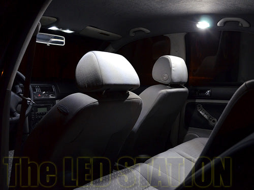 White LED Interior Rear Map Lights For VW 99-05 Jetta MK4