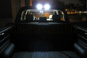 White LED Interior Dome, Map, Cargo, License Plate And Sunvisors Lights For 07-12 Silverado Extended And Crew Cab