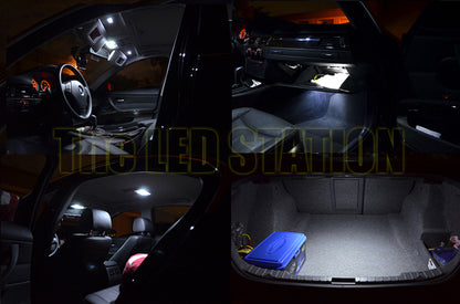 White LED Complete Interior Light Kit For 07-11 3 Series E90 Sedan