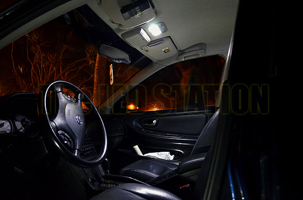 White LED Interior Front Map Lights For 00-03 Maxima