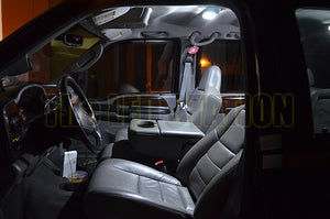 White SMD LED Interior Map, Dome, Cargo And License Plate Lights Kit For 99-07 F350
