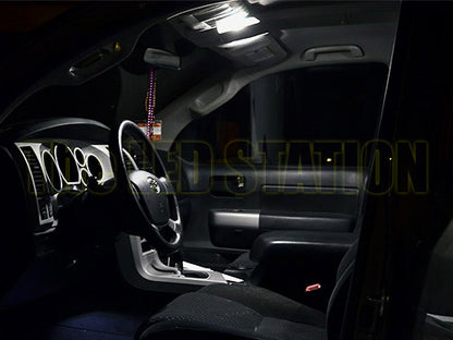 White LED Interior, Dome, Door, Cargo and License Plate Lights Kit For 07-13 Tundra