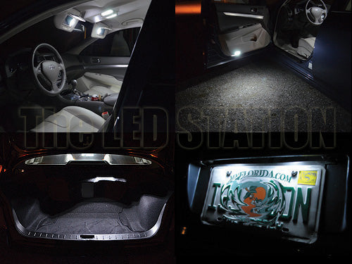 2008-2015 Infiniti G37 Coupe LED Interior Map, Door, Vanity Mirror, Trunk, License Plate Lights Kit
