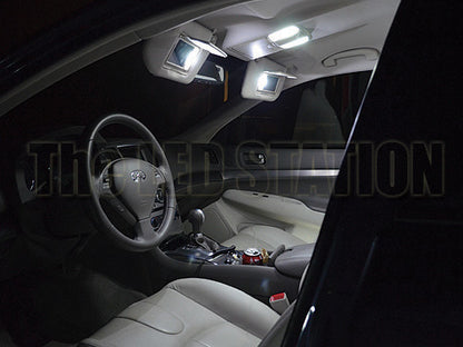 2008-2015 Infiniti G37 Coupe LED Interior Map, Door, Vanity Mirror, Trunk, License Plate Lights Kit