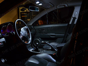 04-09 Mazda 3 Hatchback White SMD LED Interior and Cargo Lights Package