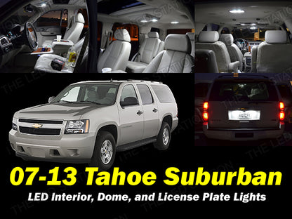 White SMD LED Interior and License Plate Lights For 2007-2013 Chevy Suburban