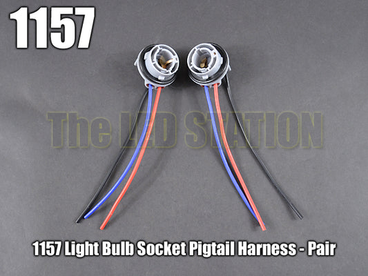 1157 Light Socket Pigtail Harness (Pair)