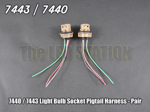7440 7443 Light Socket Pigtail Harness (Pair)