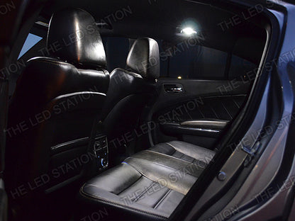 White SMD LED Interior Dome, Doors, Trunk, License Lights Kit For 11-14 Dodge Charger
