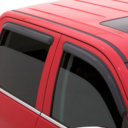 AVS 07-18 Toyota Tundra Double Cab Ventvisor Outside Mount Window Deflectors 4pc - Smoke