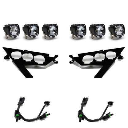 Baja Designs S1 Triple LED/Laser Headlight Kit for Polaris 2020-24 RZR Pro XP | 2022-2024 RZR Pro R/Turbo R