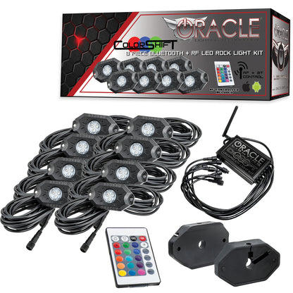 Oracle Bluetooth + RF Underbody Rock Light Kit - 8 PCS - ColorSHIFT