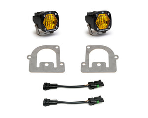 Baja Designs 21+ Ford Bronco Sport S1 WC LED Fog Pocket Light Kit - Amber | 447683