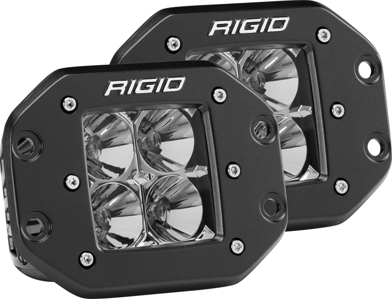 Rigid Industries Dually - Flush Mount - Flood - Set of 2