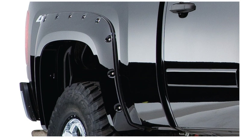 Bushwacker 99-06 Chevy Silverado 1500 Fleetside Pocket Style Flares 2pc 78.0/96.0in Bed - Black