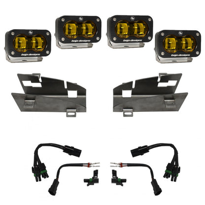 Baja Designs Dual S2 SAE  Fog Light Kit - Amber for Ram 1500 2019-2023 | Ram 1500 TRX 2021-2023