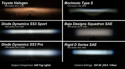 Diode Dynamics SS3 LED Pod Max Type B Kit - White SAE Fog