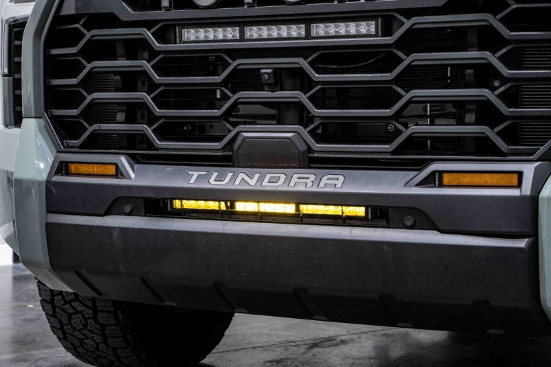 Diode Dynamics 2022 Toyota Tundra Stealth Bumper Light Bar Kit - Amber Combo